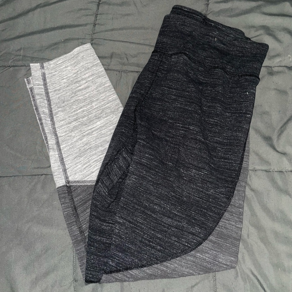 Athletic Works gray color block leggings